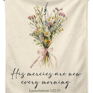 Kids Bible Verse Blanket Christian Nursery Toddler Baby Decor 30x40
